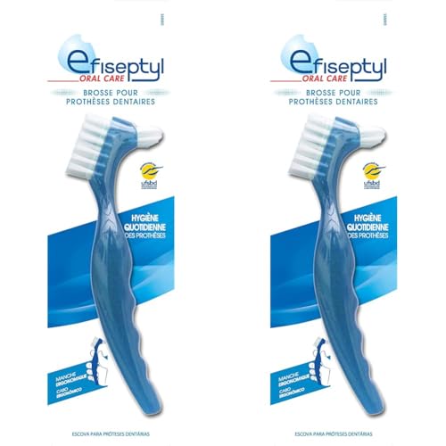 Efiseptyl 2 Têtes Brosse pour Prothèse Dentaire (Lot de 2)