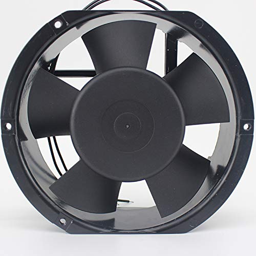 Close-up of the ELOMILE 15050B2HL AC Cooling Fan's corner, showing a mounting hole and part of the fan blade.