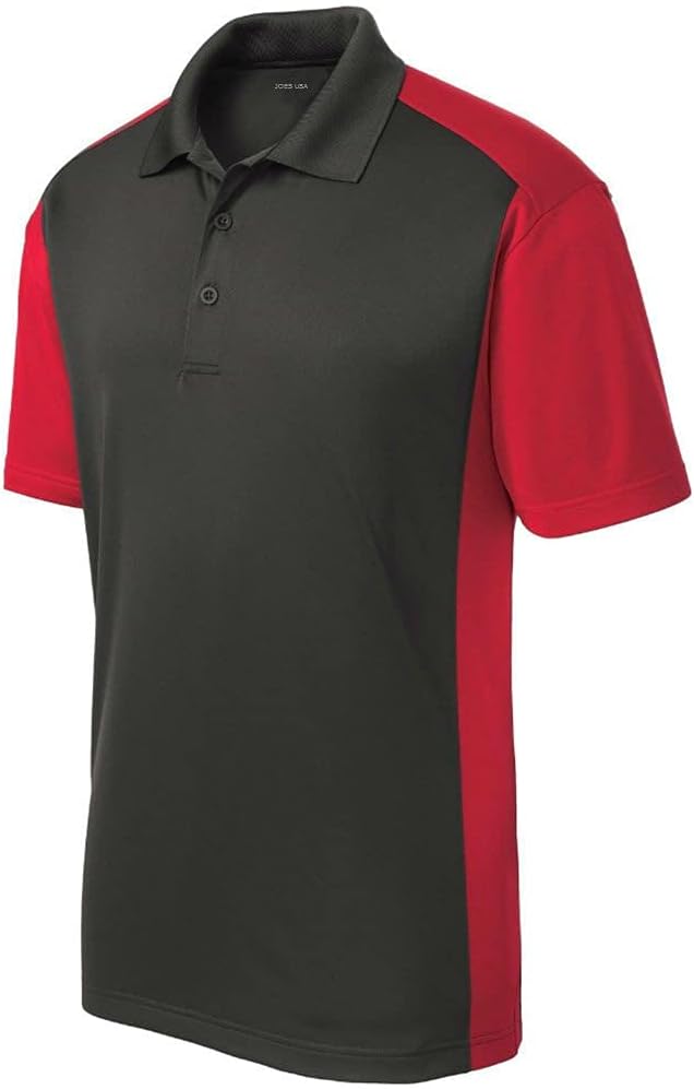 Joe's USA Mens Moisture Wicking Micropique Golf Polo Shirts in Sizes XS-4XL