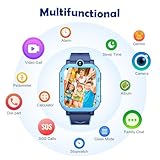 Blackview 4G Kids Smart Watch | GPS+LBS+Wi-Fi Tracker & SOS Function | 2-Way Video/Voice Chat/Calls/SMS | Sleep Monitor | Pedometer | Class Mode, Camera, Games | Birthday Gift for Boys Girls -2 Straps - Image 7