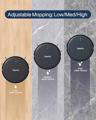Thamtu Robot Vacuum Cleaner, Super Thin, Powerful Suction Vacuum Robot, Self-Charging Robo - image 5