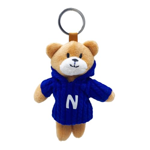 Framan Osito de Peluche y anilla, vestido con Jersey y una Letra inicial. Osito suave (N)