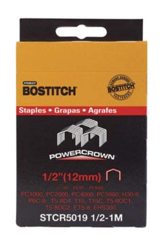 Agrafes Stanley Bostitch STCR5019 1/2 de 12,7 mm pour boîte carton
