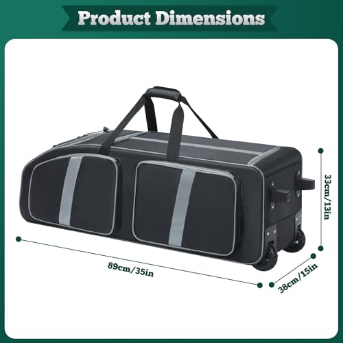 Speqerk Football Bag with Wheels