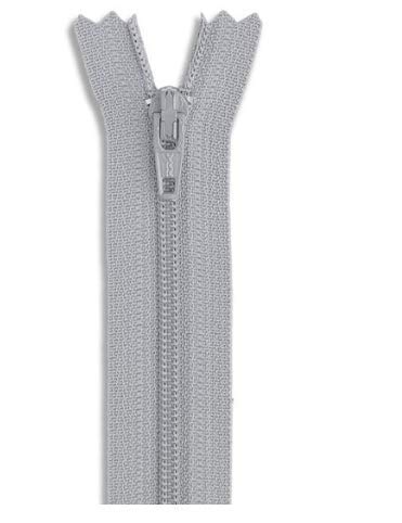 24 inch Nylon Coil Light Grey Zipper Non-Separating Zip 24" for Sewing Craft