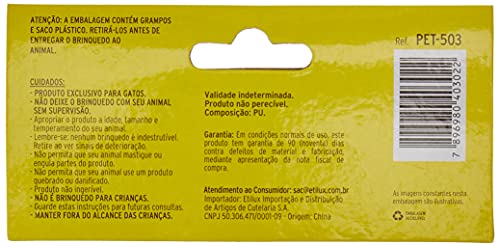 Western Pet PET-503 Brinquedo para Gato Bola Futebol, Branco/Azul, 2 unidades