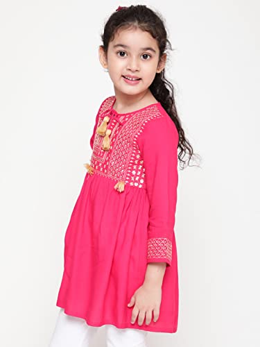 Image of NIYA Girls Party Embellished Embroidered Festive Casual TOP