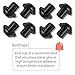 Ymapinc 20 Pcs WB2K101 Stove Grate Rubber Feet, Fit Many Gas Stove Top Cooktop Burner Grates Replacement Part Heat Resistant Durable Appliance Feet Bumpers WB02T10461 (Black Rubber)