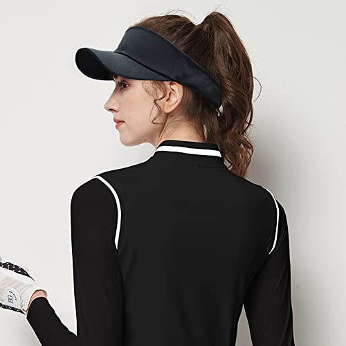 XYIYI-Casquette-Visiere-Unisexe-Chapeau-de-Soleil-Casquettes-de-Golf-Reglables-Chapeau-Dete-avec-Velcro-pour-Hommes-et-Femmes