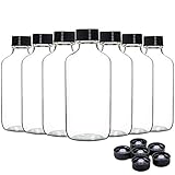 Youngever 16 Pack Empty Glass Bottles with Lids, Refillable Container for Essential Oils, Vanilla...