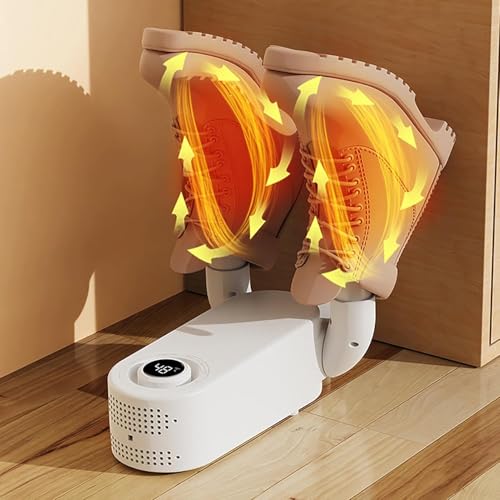 Image of Boot Dryer Constant Temperature Shoe Dryer Timer and Handle Foot Dryer Electric Boot Warmer for Gloves Footwear Dryers Folding Design and Smart Panel - Multi Color