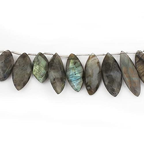 Labradorite briolettes pierres ternes évitées feux intenses reflets frontaux