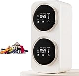 YYJYZH Kombination aus Doppeltrommelwaschmaschine und -trockner, tragbare Waschmaschine und Trockner...