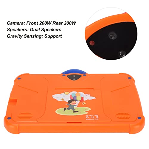 Tablet infantil, tablet infantil Android de 7 polegadas com capa protetora, tablet educacional infan