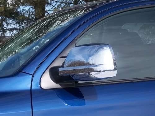 Chrome Side Door Full Mirror Cover Covers For Toyota 2007-2021 Tundra Crew Cab / 2008-2020 Sequoia Not Fit Towing Mirror