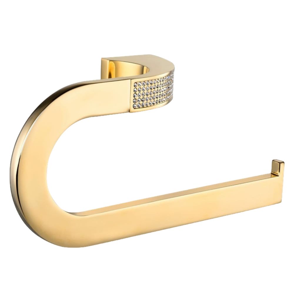 Juego de Accesorios de baño de Cristal, Gancho para Bata, toallero, Estante para Barra, Soporte para Cepillo de Dientes, Accesorios de baño Dorado/Cromado, toallero Dorado