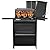Turbo E Outdoor Electric Grill by PLUGNGRILL - High-Power 1700W Infrared Grill Technology - 24-Inch Smart BBQ Grill with Probe & Digital Display for Precise Cooking & Searing (Turbo E Complete Bundle)