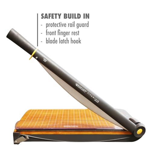 Westcott 15106 12'' Trimair Wood Guillotine Paper Cutter & Paper Trimmer thumb #2
