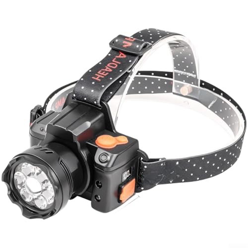 Linterna frontal recargable ultra brillante con control de gestos e inclinación ajustable para trabajo nocturno al aire libre y encendido