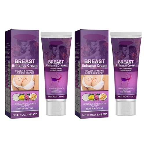 2Pcs Crème Remonte Sein Poitrine Au Collagène et aux Extraits d'Azalée, Creme Raffermissante, Bust Firming Cream, Grossir Poitrine, Augmentation...