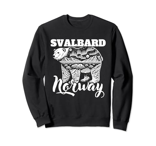 Svalbard Noruega Oso Polar Silueta Ártico Desierto Sudadera