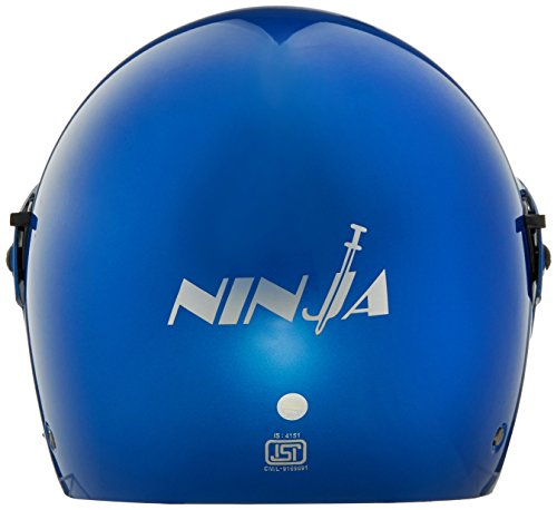 Image of Studds Ninja Pastel Plain Flip Up Full Face Helmet (Flame Blue, M)