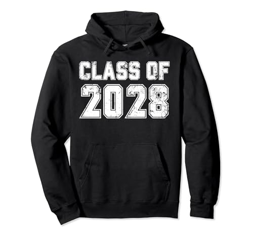 Class of 2028 Vintage Freshman Class 2028 Senior Graduation Sudadera con Capucha