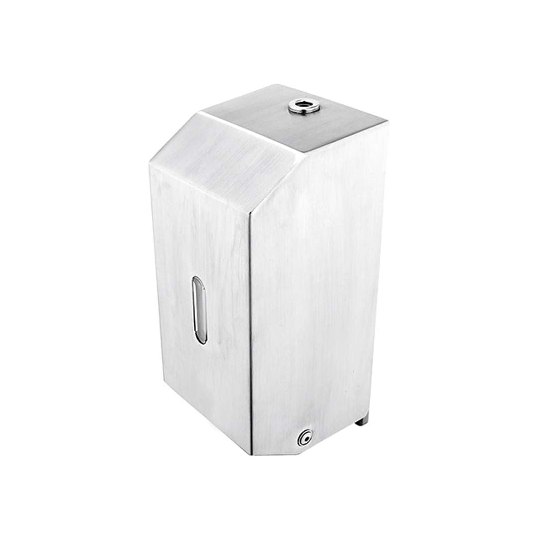 Nimco Articoli sanitari - Distributore di sapone liquido a parete, 800 ml, acciaio inox spazzolato HPM 27031-MS-10
