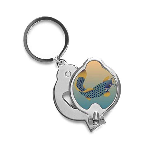 Coupe-ongles bleu à motif de poisson de culture DIYthinker pour manucure