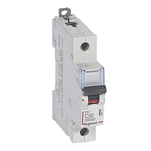 Magnetotérmico DX3 de 1 polo y 50A con curva C de protección 2