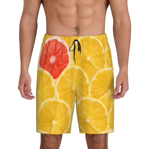 Pyjama d'été homme au motif citron idéal pour la détente chez soi