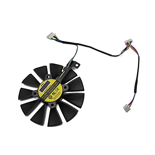Grafikkortsfläkt Fit for 87MM PLD09210S12M PLD09210S12HH Kylfläkt Byt till ASUS Strix GTX 1060 OC 1070 1080 GTX 1080Ti RX 480(Color:6Pin)