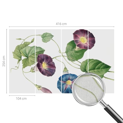 Papier peint adhésif panoramique de haute qualité élégance florale