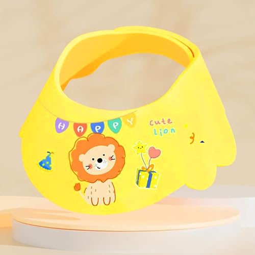 Image of Kids Waterproof Shower Cap - Adjustable Baby Bathing Hat EVA Soft Comfortable Shampoo Shield for Toddlers Infants Boys Girls 0-12 Years