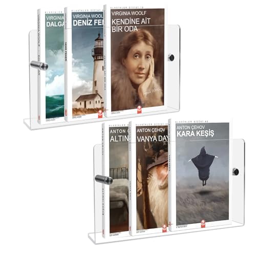 Boocalny 2 Pack Acrylic Magazine Holder, Wall Brochure Holder, 12" Record Holder Magazine Rack, Magazine Display Shelf, Clear Bookshelf Literature Storage Rack for Waiting Room, Living Room, Office