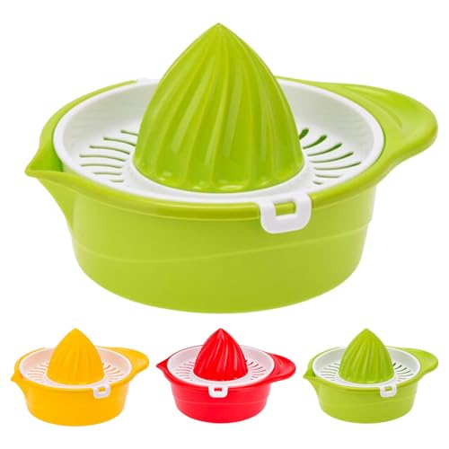 GEEZY Plastic Manual Juicer, 220ml Capacity – BPA Free, Dishwasher Safe, Lightweight with Spout & Handle – Essential Hand Squeezer for Lemons, Limes, Oranges & Daily Citrus Juicing