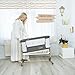 3 in 1 Baby Bassinet with Wheels, Portable Bedside Sleeper for Baby with 6 Adjustable Heights and Foam Mattress, Baby Bedside Crib for Newborns and Infants