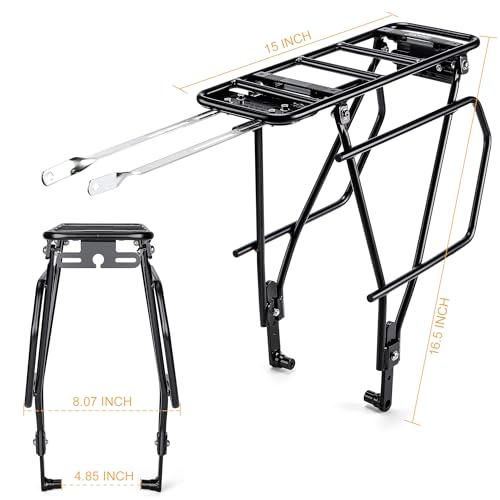 Cxwxc Rear Bike Rack With Basket thumb #4