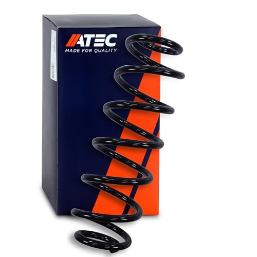 ATEC GERMANY 1x Muelle suspensión trasera compatible con SKODA ROOMSTER Praktik (5J), OCTAVIA 1 Kombi (1U5), ROOMSTER (5J7), VW GOLF 4 Variant (1J5), BORA Variant (1J6)