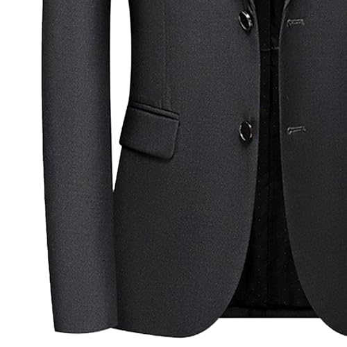 Men's Slim Fit Wedding Blazer 2 Button Business Casual Solid Color Suit Jacket Formal Dress Sport Coat3