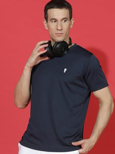 Image of EPPE Men's Round Collar T-Shirt | Regular & Dry Fit Summer Stylish Casual Tee | Polyester Half Sleeve T-Shirts for Men.