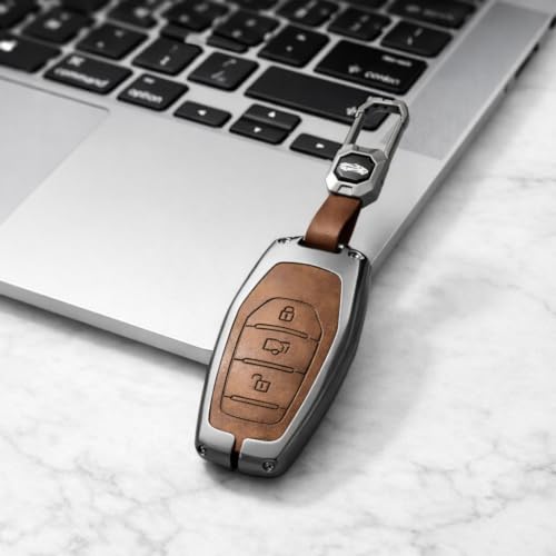 Image of Car Key Cover Compatible for Mahindra Xuv500 (3 Button Smart Key)