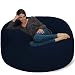 Chill Sack Bean Bag Chair: Giant 5' Memory Foam Furniture Bean Bag - Big Sofa with Soft Micro Fiber Cover - Navy