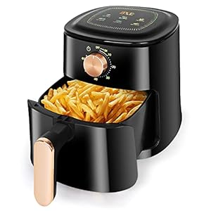 Air Fryer Healthy Oil-Free Cooking Non-Stick Easy To Clean Quiet Operation With Temperature And Time Control 80% Less Oil Ideal For Quick And Easy Meals Black