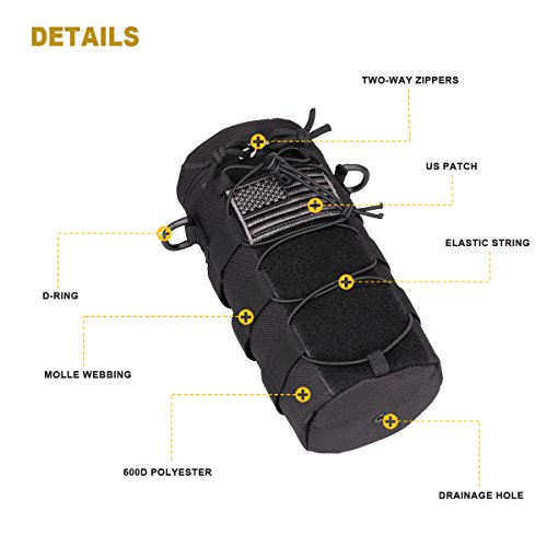 AMYIPO Water Bottle Pouch Molle Tactical Holder Storage Bag for 32oz Carrier - Image 4