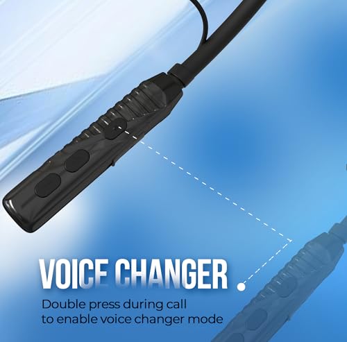 Image of AROMA NB124 Blynk Neckband Bluetooth, Metallic Grey, in the Ear | Upto 100 Hours Playtime, ENC, Voice Changer, Fast Charging
