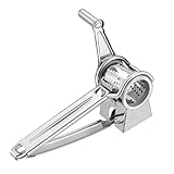 ANDRESLAD Edelstahl Käsereibe mit Handkurbel Generation Rostfrei Küchenreibe und Zester für Käse...