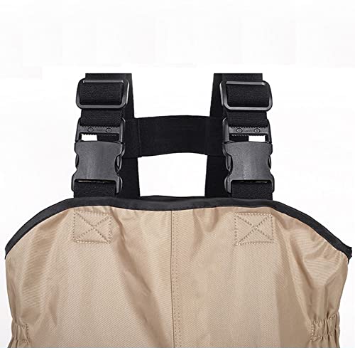 Vissende Steltlopers Voor Kinderen, Waterdichte Steltlopers Voor Kinderen Met Antisliplaarzen, Spelende Kinderen Waterkleding, Houd Uw Kleding Te Allen Tijde Droog En Warm,Khaki,XS - Image 3