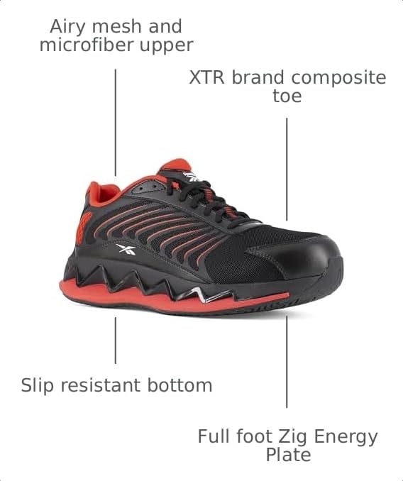 Image of Reebok Men's Work Zig Elusion Heritage Sneakers