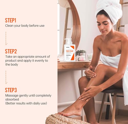 Trendyfave Turmeric Body Lotion, Body Moisturiser With Turmeric And Vitamin C, Remove Dark Spots, Moisturizing Body Lotion for Dry Skin, Body Skin Care Smooth Skin, Large-capacity 200ml - Image 8